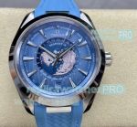 Swiss Grade 1 Copy Omega Aqua Terra Worldtimer Blue Caliber 8938 Watch - New Arrival